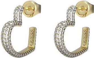 Guess Womens UBE05017YG Ladies Beloved Earrings - Gold Stainless Steel - One Size