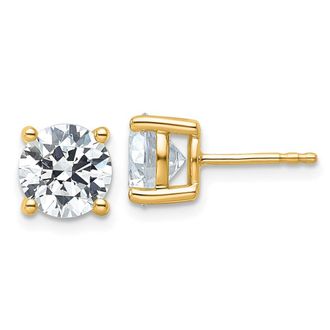 Diamond2Deal 14k Gold 4 ctw Lab Grown Diamond Stud Earrings