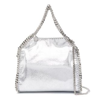 Stella McCartney Shopping Bags, female, Gray, ONE SIZE, Mini Tote Falabella Eco Shiny Dotted