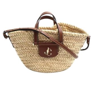 Jimmy Choo London Pre-owned Tote Bags, female, Beige, Size: ONE SIZE Pre-owned Raffia Tote Bag