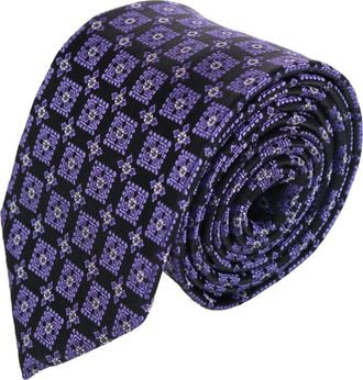 Trafalgar Store Azzimato Diamond Stately Silk Necktie in Purple at Nordstrom