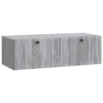 vidaXL Mueble Para Tv De Pared Gris Sonoma 98 X 41 X 30 Cm Vidaxl