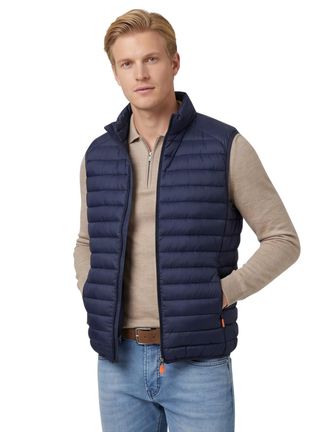 Save The Duck Donkerblauwe gewatteerde bodywarmer Save The Duck