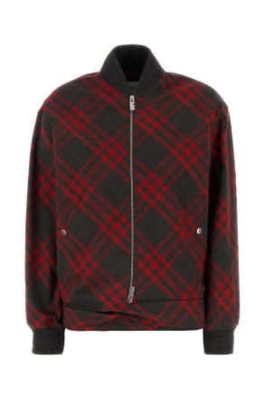 Burberry Embroidered Polyester Blend Bomber Jacket