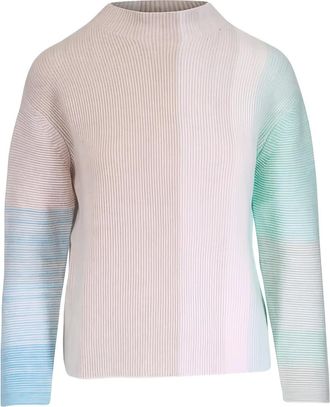 Kinross Cashmere Maglione Garter Dune con design color-block - Toni neutri