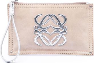 Loewe Pre-owned Loewe Suede Anagram Clutch Ladies MOZ7MWWAWOX9T2VG