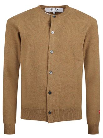 Comme Des Gar&ccedil;ons Brown Wool Cardigan
