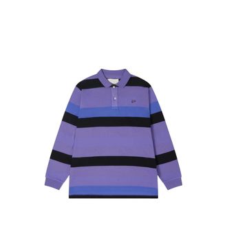 ERL Striped Long-sleeve Polo Shirt
