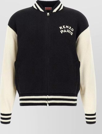 Kenzo ribbed varsity bomber jacket