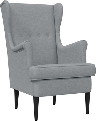 vidaXL Sill&oacute;n Gris Claro Tela Vidaxl