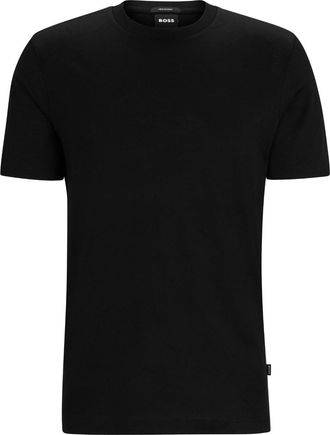 BOSS monogram-jacquard cotton T-shirt - men - Cotton - S - Black