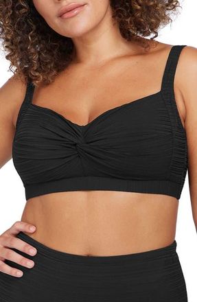 Artesands Botticelli C-, D- & -DD Cup Bikini Top in Black at Nordstrom, Size 14 Us