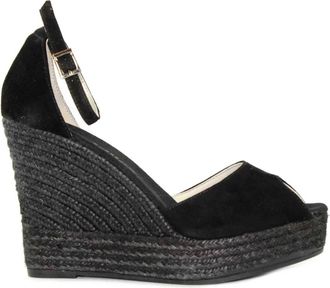 Espadrilles Wedges - Dames - Sleehakken - Zwart - 41 EU - Schoenen