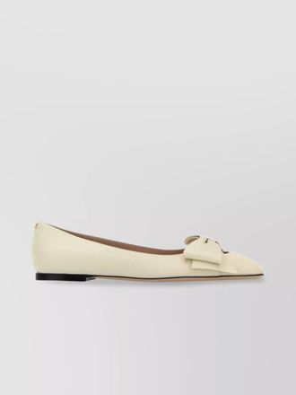 Valentino Garavani leather ballerinas featuring bow detail
