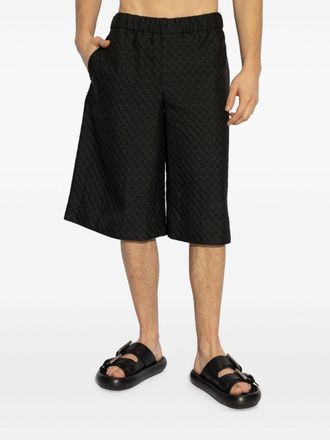 Alexander McQueen Skull Jacquard Bermudas - Black