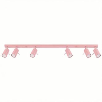 Sollux Lighting Plafone rosa acero alt. 16 cm