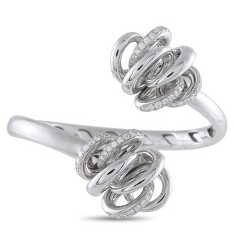 De Grisogono Vortice 18K White Gold 1.60ct Diamond Bracelet DG01-040826