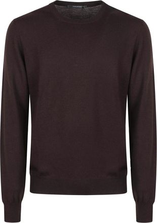 Tagliatore Jersey Marley con cuello redondo - Knitwear - Hombre - Marr&oacute;n - M