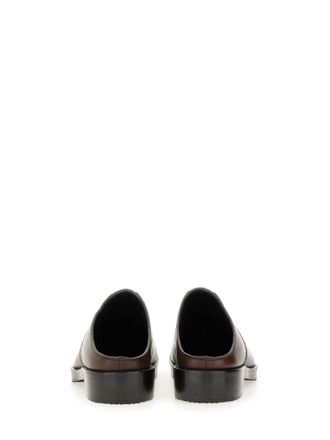Dries Van Noten Calf Leather Clogs - Brown