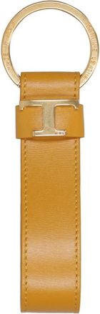 Tod's T Timeless Sleutelhanger - Heren - Sleutelhangers & Tashangers - Geel - ONE Size - Leer - Accessoires