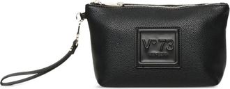V° 73 logo zip-top pouch - women - Polyester/Polyurethane - One Size - Black
