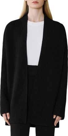 Soia & Kyo Rib Open Front Cardigan in Black at Nordstrom, Size X-Small