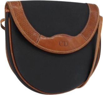 Dior Pre-owned Cross Body Bags, female, Black, Size: ONE SIZE Pre-owned Vintage Shoulder Bag