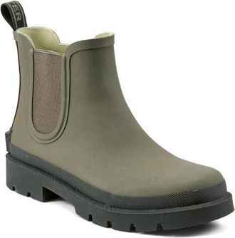 Hunter Orford Insulated Waterproof Chelsea Boot in Medium Green at Nordstrom, Size 10