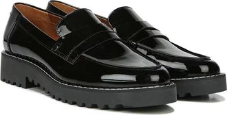 Franco Sarto Womens Franco Sarto Cassandra H2823S4002 Black Patent Leather Loafers VER1098