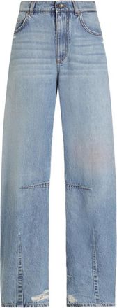 Dolce & Gabbana Sky Blue Straight High Rise Jean