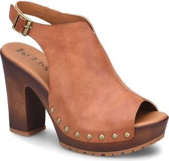 Korks Arden Open Toe Heeled Sandal in Tan at Nordstrom Rack, Size 10