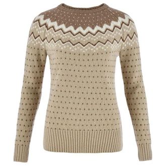 Fj&auml;llr&auml;ven &Ouml;vik Knit Sweater Wollpullover f&uuml;r Damen | beige