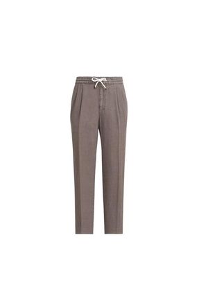 Brunello Cucinelli Trousers with drawstring in Hazelnut at Nordstrom, Size 54 It