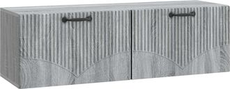 vidaXL Mueble Para Tv De Pared Gris Sonoma 98 X 31 X 30 Cm Vidaxl