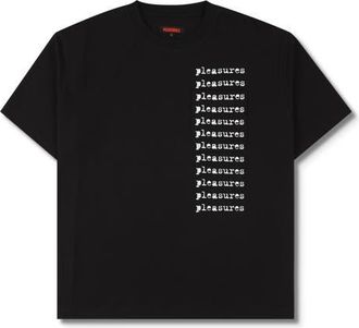 Pleasures Slip Pocket Logo Graphic T-Shirt in Black at Nordstrom, Size Xx-Large
