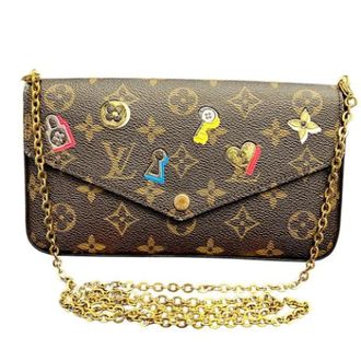 Louis Vuitton Pre-owned Pochette Schoudertas - Dames - Pre-owned - Bruin - Maat: ONE Size