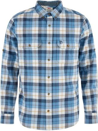 Fj&auml;llr&auml;ven Singi Heavy Flannel Shirt Hemd f&uuml;r Herren | grau/blau