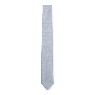 BOSS Silk-blend tie with jacquard pattern