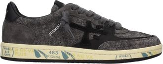 Premiata Bskt Clayd 8713 - Dames - Sneakers - Grijs - 36 EU - Leer - Schoenen