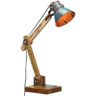 vidaXL Industrial Desk Lamp Multicolour Round 23x18x95 cm E27 vidaXL