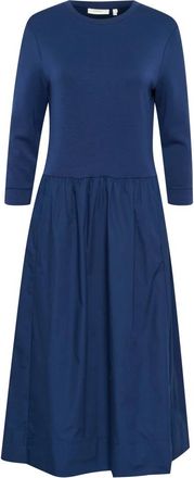 Inwear Midi Jurken - Dames - Casual kleedjes - Blauw - 2XL - Kleedjes