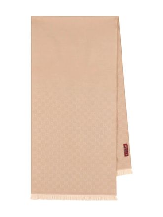 Gucci Sjaal met monogramprint - Beige