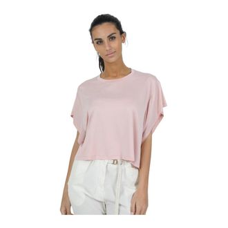 Dondup Tops, Dames, Roze, M, Katoen, Casual Katoenen T-Shirt voor Mannen