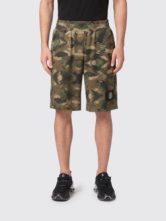Plein Sport Shorts sportivi in jersey con stampa camouflage e vita elasticizzata