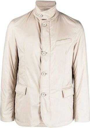 Herno Jassen, Heren, Beige, L, Polyester, Lichtgewicht Jack