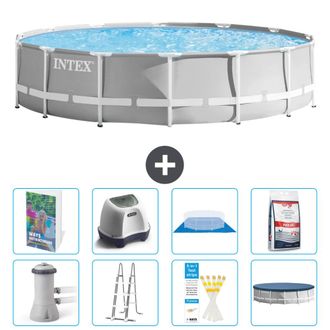 Intex Piscina Prism Frame Redonda - 427x107 Cm - 9-piezas S649