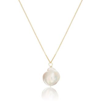 Lily & Roo Gold Extra Large Baroque Pearl Necklace