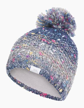 Trespass Womens Trespass Adults Zabella Knitted Bobble Hat - Blue - Size: ONE size