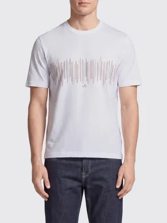 Paul Smith T-shirt in cotone con stampa multicolor