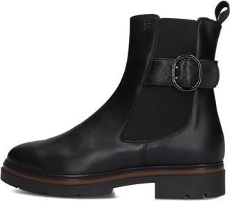 DL Sport Zwarte Leren Chelsea Laarzen - Dames - Chelseaboots - Zwart - 38 EU - Leer - Schoenen